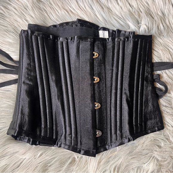 Like new ShaperX boned black satin corset - Picture 6 of 10